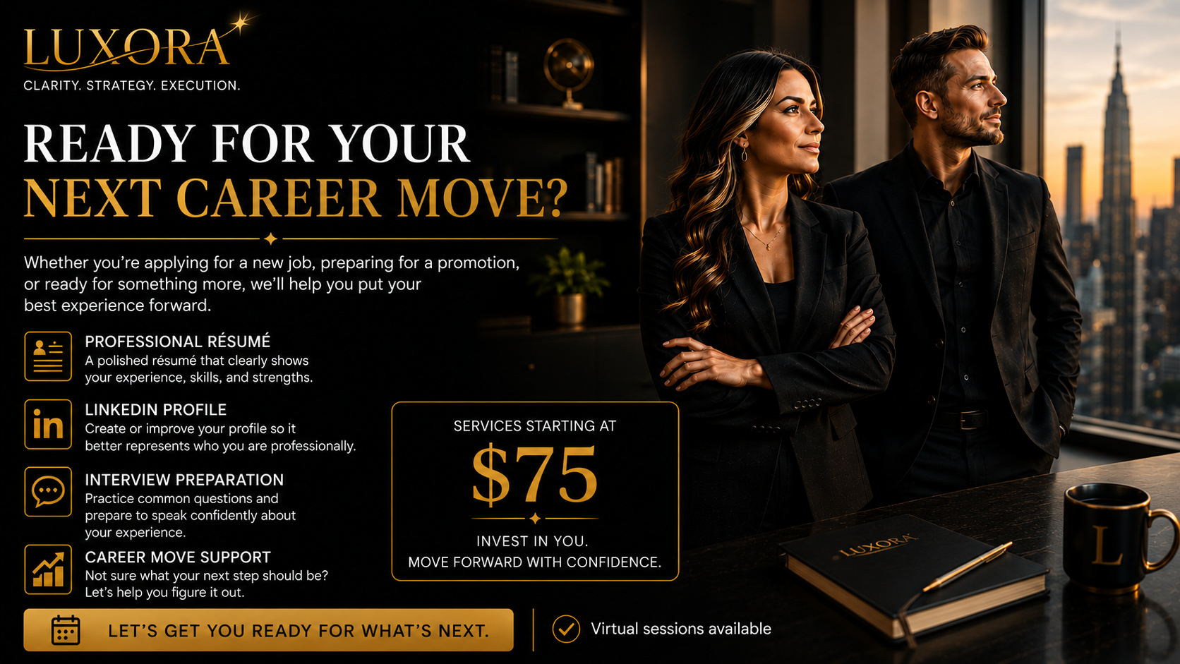 LUXORA Résumé and Career Support promotional image